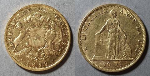 Primera imagen del registro Moneda 10 Pesos (República)