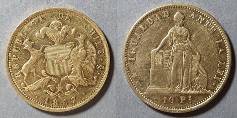 Primera imagen del registro Moneda de 10 Pesos (República)
