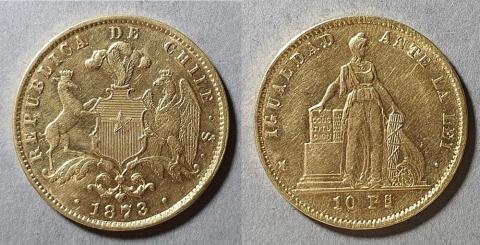 Primera imagen del registro Moneda de 10 Pesos (República)