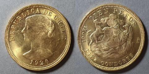 Primera imagen del registro Moneda de 100 Pesos (República)