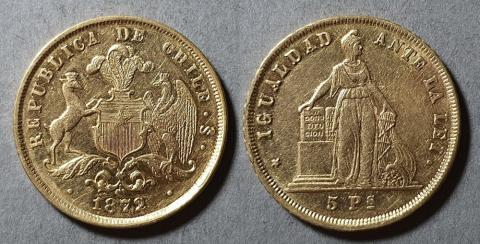 Primera imagen del registro Moneda de 5 Pesos (República)
