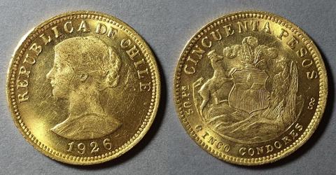 Primera imagen del registro Moneda de 50 Pesos (República)