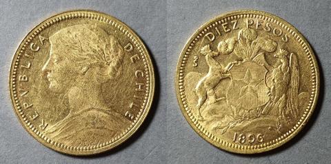 Primera imagen del registro Moneda de 10 Pesos (República)