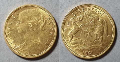 Primera imagen del registro Moneda de 10 pesos (República)
