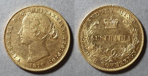 Primera imagen del registro Moneda de 1 Sovereign (Soberano)