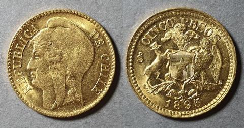 Primera imagen del registro Moneda de 5 Pesos (República)