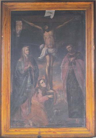 Primera imagen del registro Crucifixión con la Virgen, San Juan y Sta. Magdalena