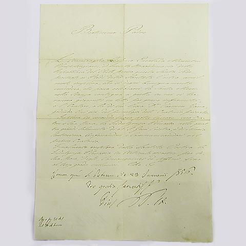 Primera imagen del registro Carta de Manuel Blanco Encalada a Pío IX