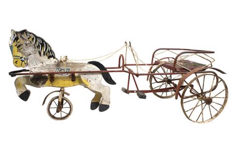 Primera imagen del registro Carruaje con caballo de madera