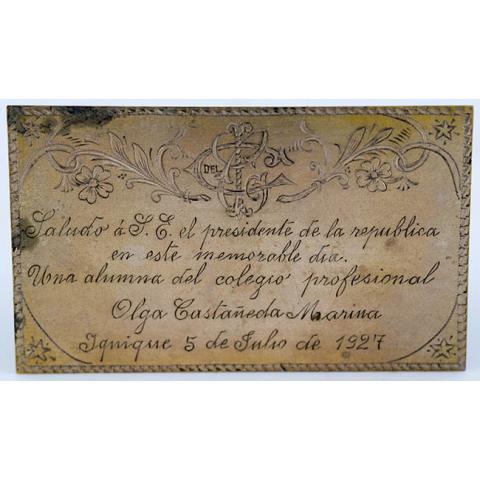 Primera imagen del registro Placa conmemorativa