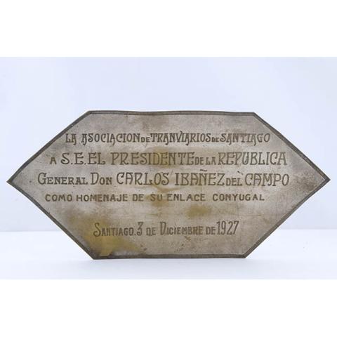 Primera imagen del registro Placa conmemorativa