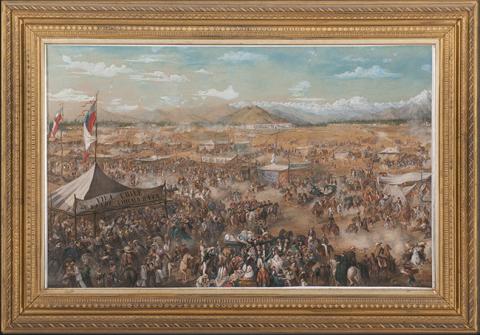 Primera imagen del registro 18 de septiembre en el Campo de Marte de Santiago