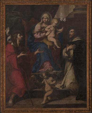 Primera imagen del registro La virgen María, San Juan y Santo Domingo Guzmán