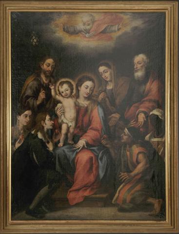 Primera imagen del registro Sagrada Familia y sus donantes