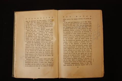 Primera imagen del registro Evangelio San Mateo
