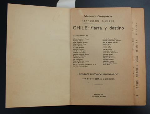 Primera imagen del registro Chile: Tierra y destino
