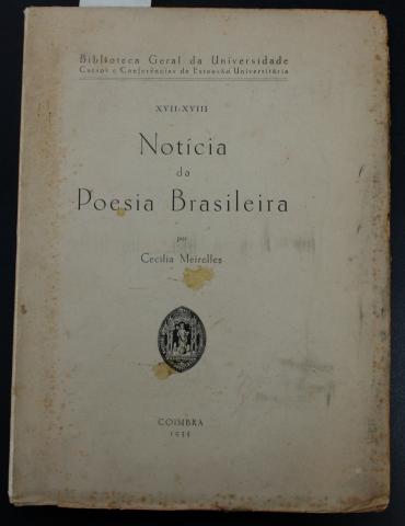 Primera imagen del registro Noticias da Poesia Brasileira