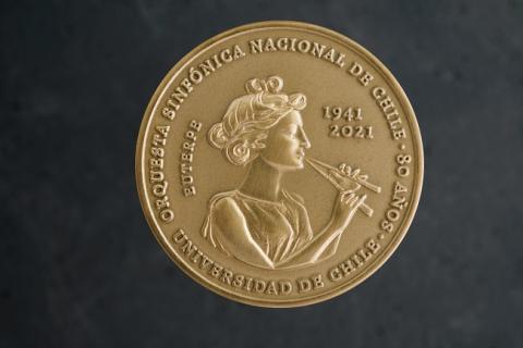 Primera imagen del registro Medalla Orquesta Sinfónica Nacional de Chile 80 años
