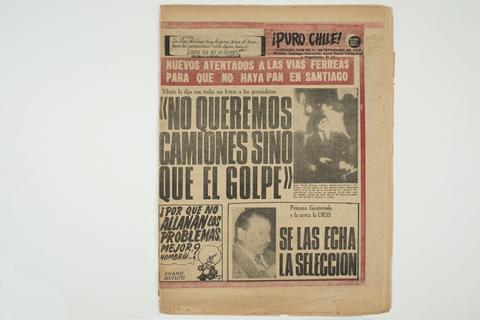 Primera imagen del registro Peródico ¡Puro Chile! 11 de septiembre de 1973