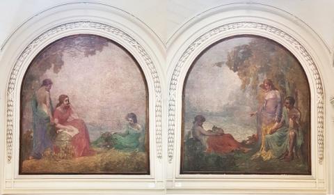 Primera imagen del registro Alegoría de las Bellas Artes (Música y Literatura)