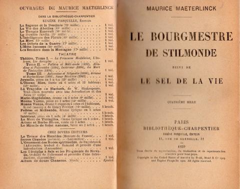 Primera imagen del registro Le Bourgestre de stilmonde