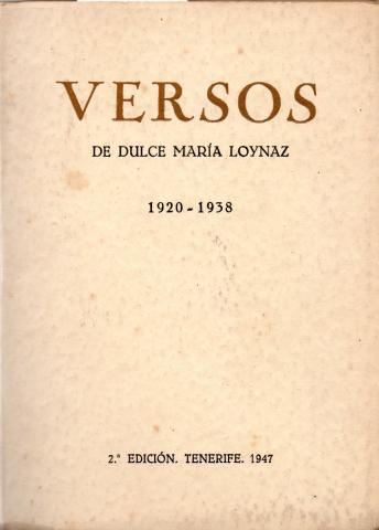 Primera imagen del registro Versos 1920 - 1938