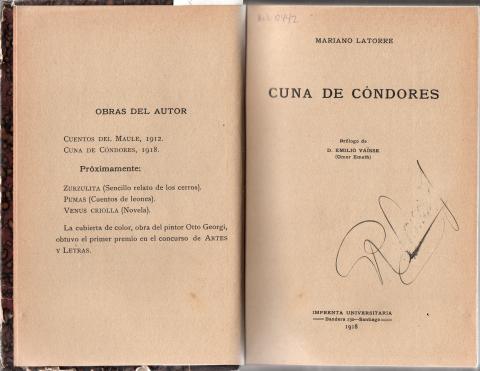 Primera imagen del registro Cuna de cóndores