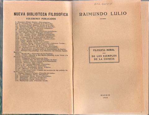 Primera imagen del registro Filosofía Moral, de los ejemplos de la ciencia