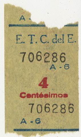 Primera imagen del registro Boleto de Empresa de Transportes Colectivos del Estado