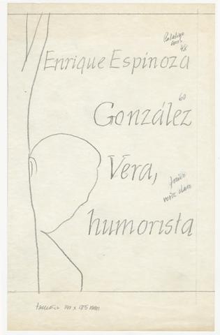 Primera imagen del registro Bosquejos para un libro de González Vera