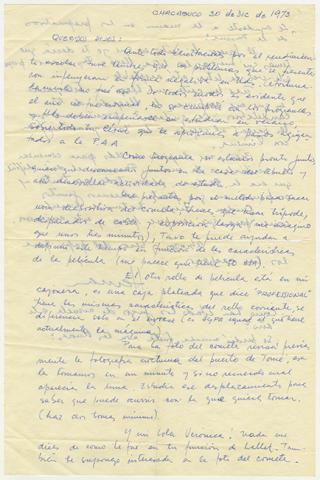 Primera imagen del registro Carta de Hernán Guajardo a sus hijos durante su detención en Oficina Chacabuco 1973