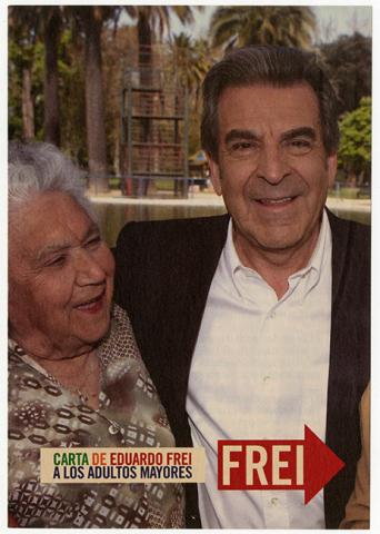 Primera imagen del registro Propaganda de campaña presidencial "Carta de Eduardo Frei a los adultos mayores" 2009