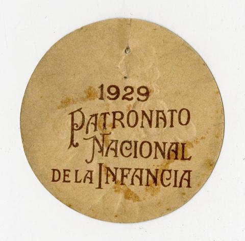 Primera imagen del registro Insignia Patronato Nacional de la Infancia