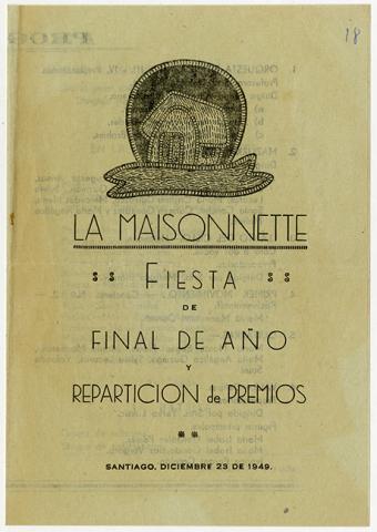 Primera imagen del registro Programa de la Fiesta de final de año y repartición de premios de La Maisonnette
