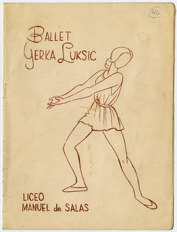 Primera imagen del registro Programa de la Presentación del curso de danza de Yerka Luksic. Liceo Experimental Manuel de Salas