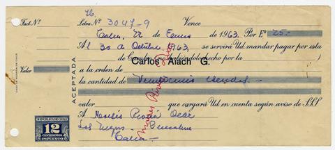 Primera imagen del registro Comprobante de pago n°3047-9 de Moisés Rivera Díaz