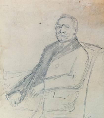 Primera imagen del registro Retrato de Luis Barros (boceto)