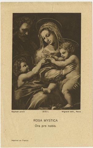 Primera imagen del registro Recuerdo de las bodas de oro de la relijiosa del Sagrado Corazón Hermanita Bravo