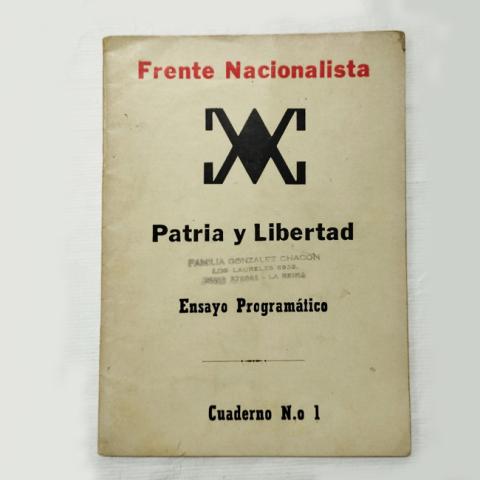 Primera imagen del registro Ensayo programático. Frente Nacionalista Patria y Libertad