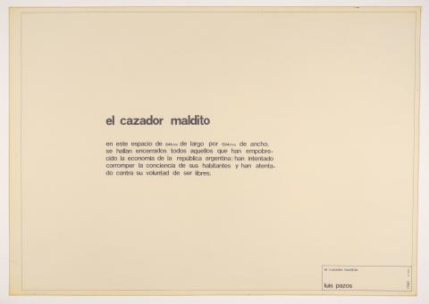 Primera imagen del registro El cazador maldito