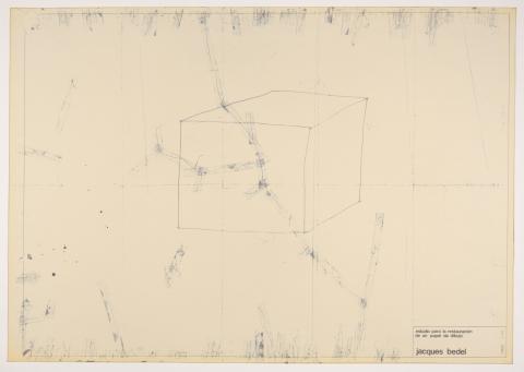 Primera imagen del registro Estudio para la restauración de un papel de dibujo