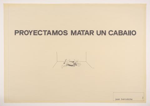 Primera imagen del registro Sin título (Proyectamos matar un caballo)
