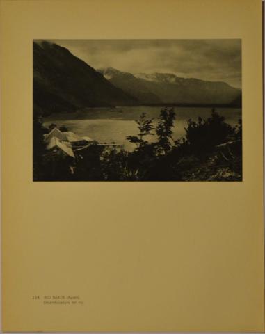 Primera imagen del registro Río Baker, Aysén. Desembocadura del río.