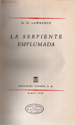Primera imagen del registro La serpiente emplumada