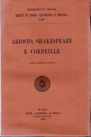 Primera imagen del registro Ariosto, Shakespeare e Corneille