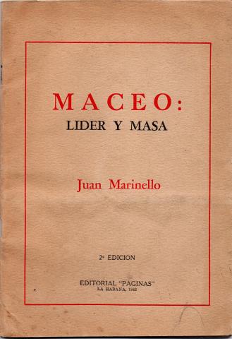 Primera imagen del registro Maceo: Lider y masa