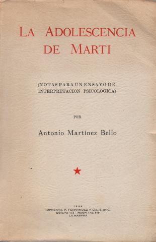 Primera imagen del registro La adolecencia de Martí