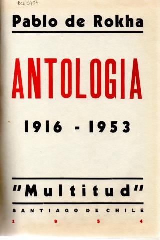 Primera imagen del registro Antología 1916-1953