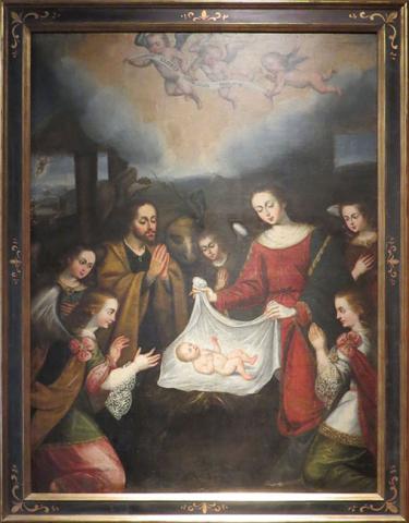 Primera imagen del registro El Niño Jesús adorado por los ángeles