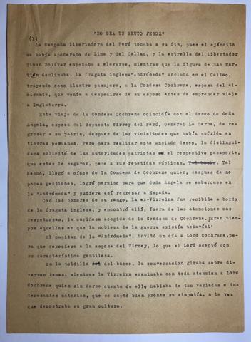 Primera imagen del registro Copia del artículo "No era un bruto feroz" de Juan Boyle Magariños